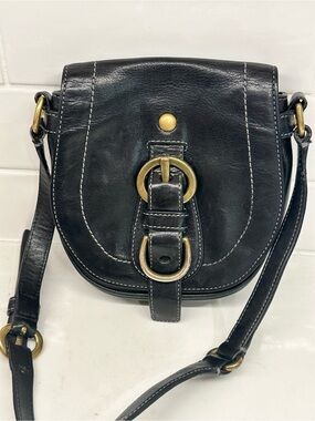 Coach Garcia Mini Saddle Bag with Limited Purple Satin Lining Edition